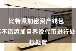 比特派加密资产钱包  还不错添加自界说代币进行处置