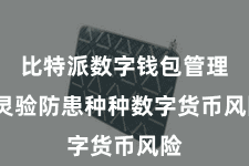 比特派数字钱包管理  灵验防患种种数字货币风险