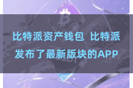 比特派资产钱包  比特派发布了最新版块的APP